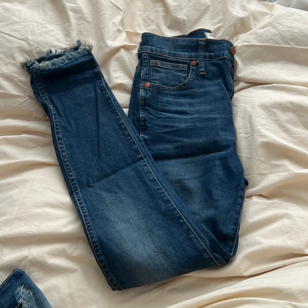 NWT Madewell 10” high rise skinny jeans Brockton wash 27 - Picture 3 of 6